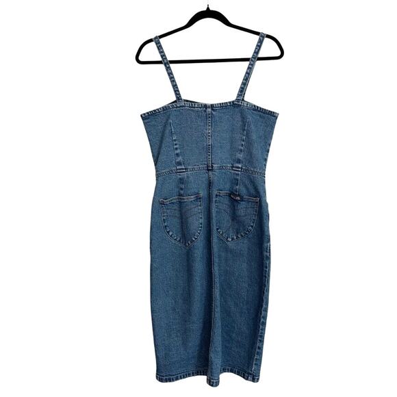 Rollas Vintage Blue Venice Denim Midi Dress - Women's M Y2k - Picture 3 of 10